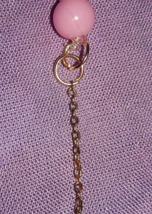 Cute Pink Beaded Flower Bracelet