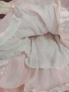 Cute Peach and white frock