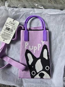 Cute Dog Print Mini Bag