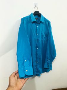 Classic Teal Men's Button-Up Shirt