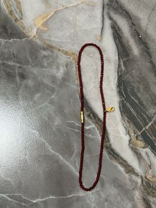 Elegant Red Beaded Necklaces (Set of 2)