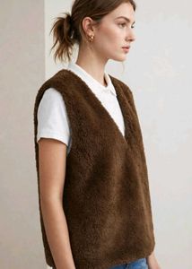 📌⭐COMBO Cozy Faux Fur Vest + POLO SHIRT