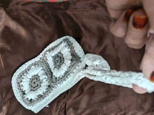 Crochet Mini Pouch with Heart Strap