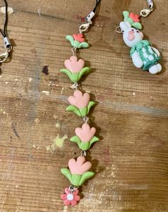 Flowers bag charm