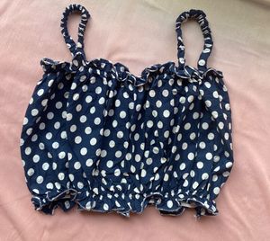 Polka Dot Crop Top
