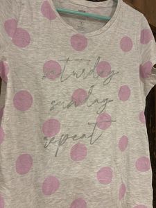 Polka Dot Print T-Shirt