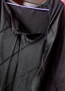 Elegant Black Abaya with Embellishments