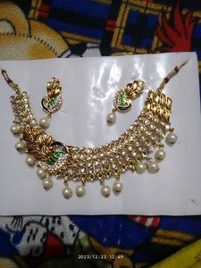 Zaveri Pearls Peacock Choker Set
