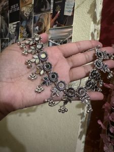 Boho Oxidised Necklace Set