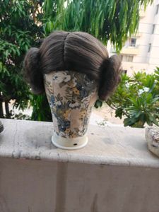 star wars leia Cosplay Wig with Double Bu