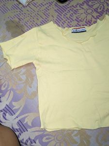 Yellow Tshirt Top