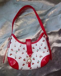 Cute Cherry Print Shoulder Bag