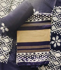 pure cotton Unstitched Suit For Women