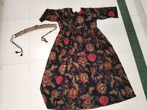 Beautiful Floral Print Ethnic Gown