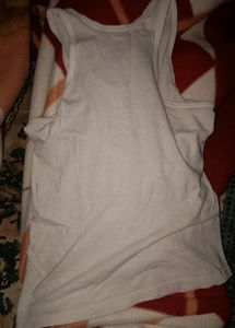 Striped Navy Blue Vest (baniyan) For Kids Used
