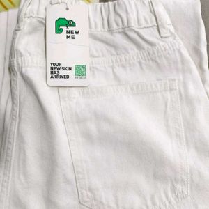Newme White Straight Jeans