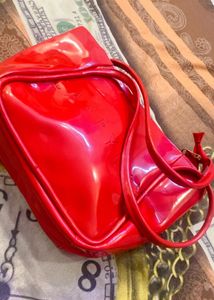 New Shiny Red Handbag