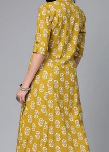 Premium vibrant yellow kurta