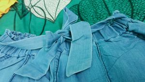 Light Blue Wide Leg Pants