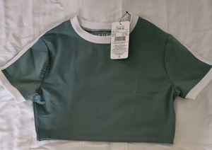 Stylish Green Crop Top