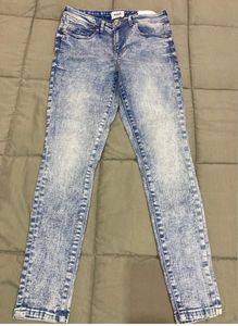 ONLYAcid Wash Mid-Rise Skinny Jeans