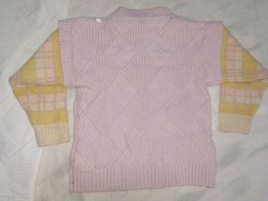 Pastel Lilac Diamond Knit Sweater 💜