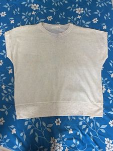 Comfortable Light Grey Tunic Top