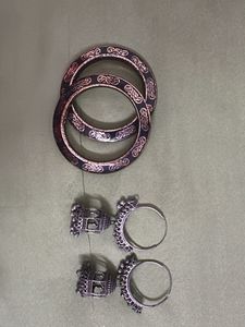Ethnic Bangle & Jhumka Set