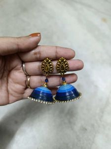 Quilled Handmade Jhumka Earrings Pack Of 5