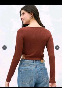 Chic Long Sleeve Cutout Top