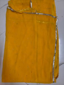 Yellow Embellished Dupatta
