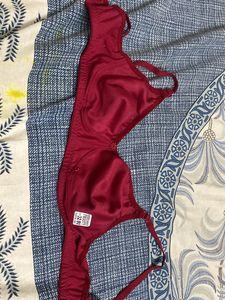 Maroon Full Coverage Bra