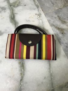 Colorful Striped Tote Bag