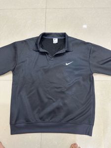 Nike Grey Polo Sweatshirt | Winter Wear