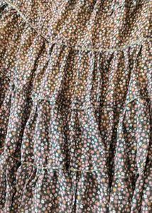 Chic Floral Tiered Midi Skirt