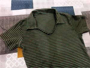 Striped H&amp;M Polo T-Shirt