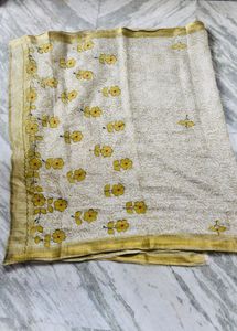 Elegant Floral Print Saree