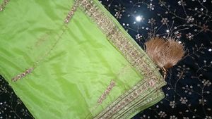 Stunning Black Sequined Lehenga Choli Set