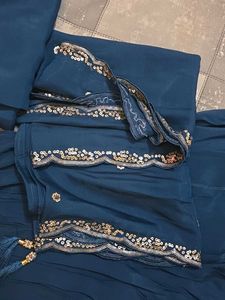 Elegant Teal Kurta Set with Embellishments