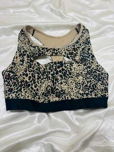 Champion Sports Bra Leopard Print