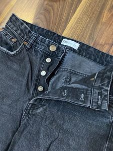 Zara Black straight fit Jeans