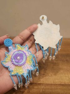 Boho Floral Sequin Dangle Earrings