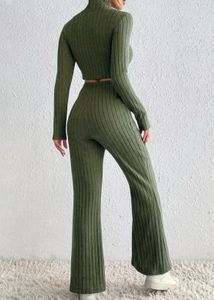 Olive Knit Co-ord Set size s