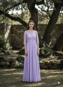 Elegant Lavender Maxi Gown