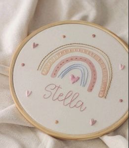 Baby Girl Name Hoop 💖