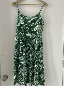 Green Floral Print Sundress