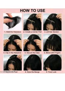 Natural Looking Clip-in Bangs