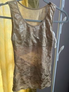Sheer Floral Lace Camisole Top
