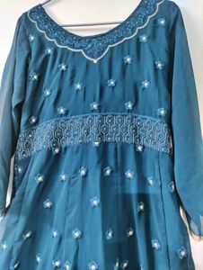 Elegant Teal Suit Set
