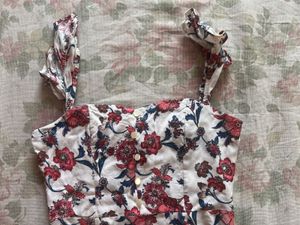 Floral Print Maxi Dress with Slits